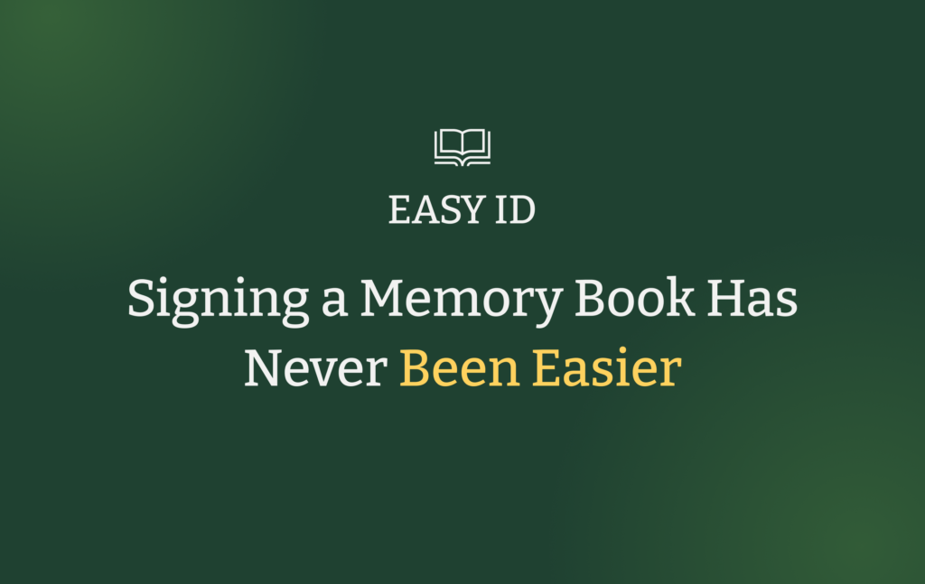 Digital memory books for funerals and memorials easy id